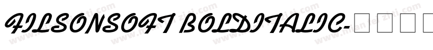 FILSONSOFT BOLDITALIC字体转换